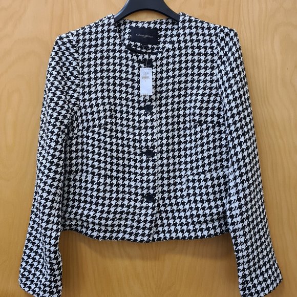 Banana Republic Jackets & Blazers - Banana Republic NWT Houndstooth Jacket Blazer 6